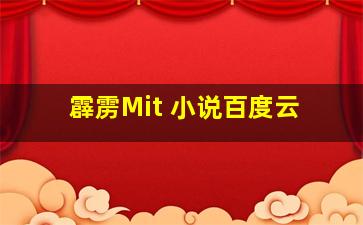 霹雳Mit 小说百度云